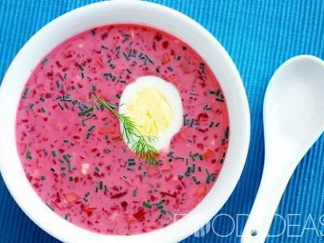 Рецепт холодника со свеклой на кефире