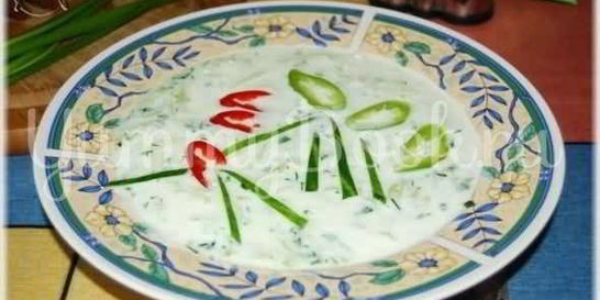 Холодный кефирный суп