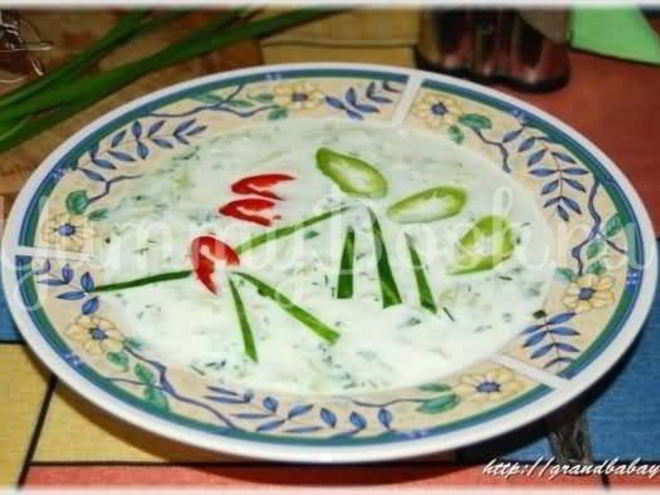 Рецепт холодного кефирного супа