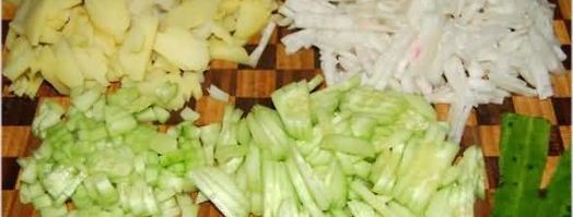 холодный кефирный суп. Шаг 7