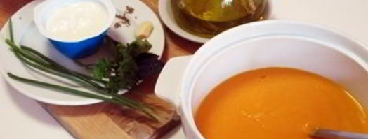 холодный крем-суп с морковью и йогуртом. Шаг 7