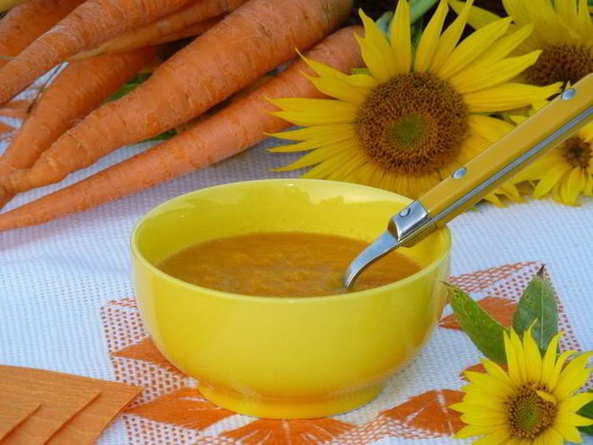 Рецепт холодного морковно-апельсиновый крем-суп