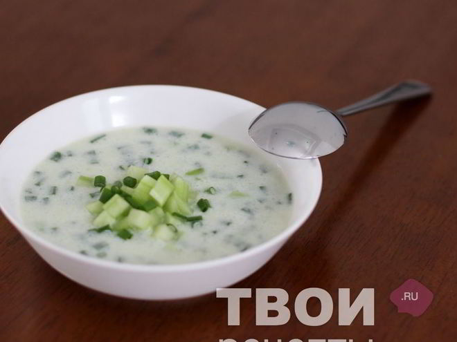 Рецепт холодного огуречного супа