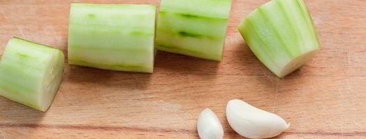 холодный суп из огурцов с креветками. Шаг 3