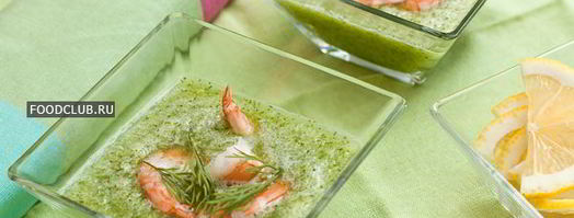 холодный суп из огурцов с креветками. Шаг 5