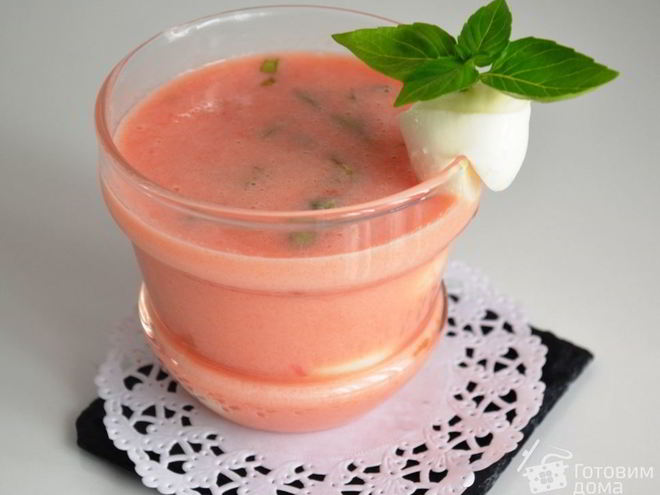 Рецепт холодного супа капрезе