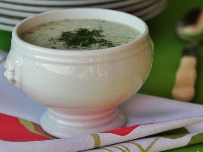 Рецепт холодного супа с огурцом