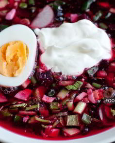 Холодный свекольный суп