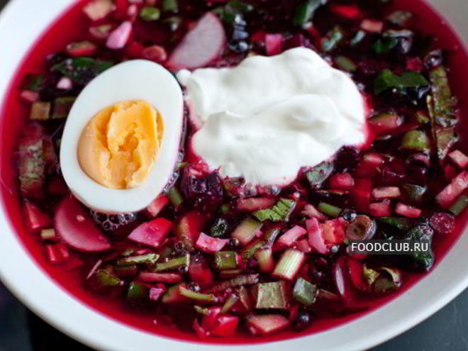 Рецепт холодного свекольного супа