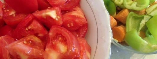 холодный томатный суп с грецкими орехами. Шаг 3