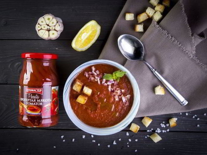 Рецепт холодного томатного супа