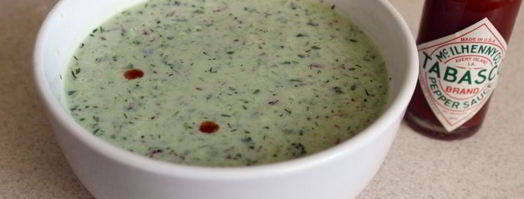 летний холодный суп с креветками и яйцом. Шаг 6