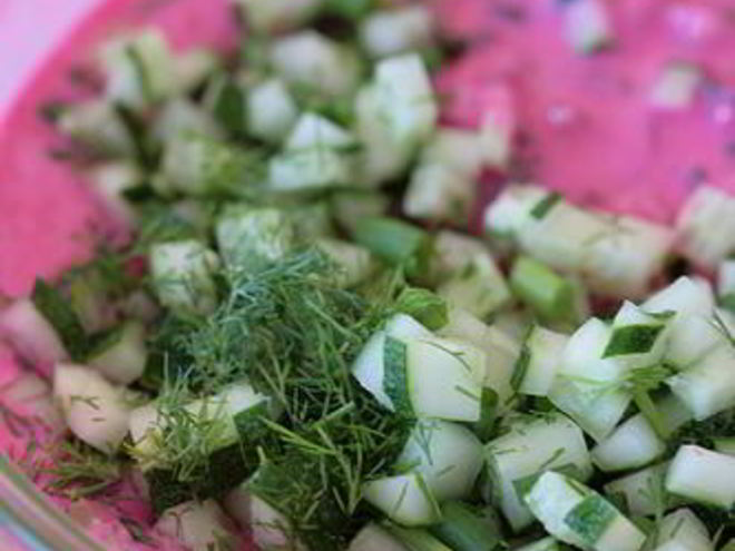 Рецепт свекольника — холодного супа из свеклы