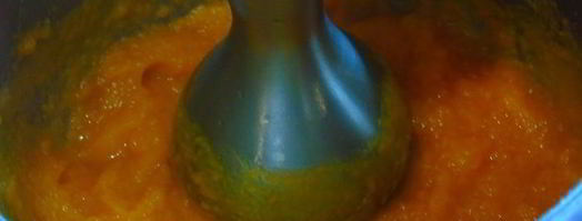 крем-суп из тыквы с песто из шалфея. Шаг 6