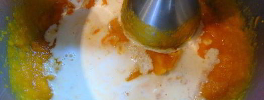 крем-суп из тыквы с песто из шалфея. Шаг 7