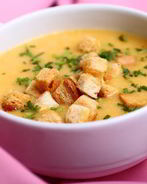 Крем-суп с чечевицей и цуккини