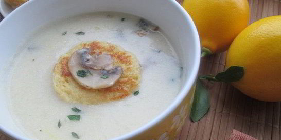 Крем-суп с равиоли