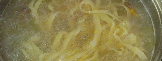 куриный суп с грибами и домашней пастой. Шаг 7