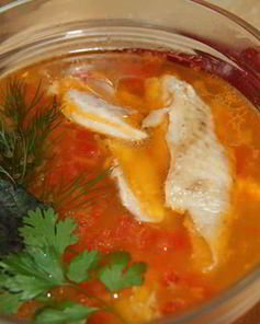 Куриный суп с кукурузной крупой