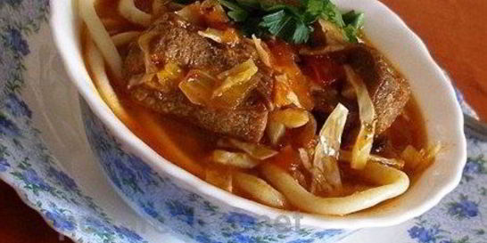 Лагман из индейки