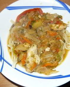 Лагман из курицы