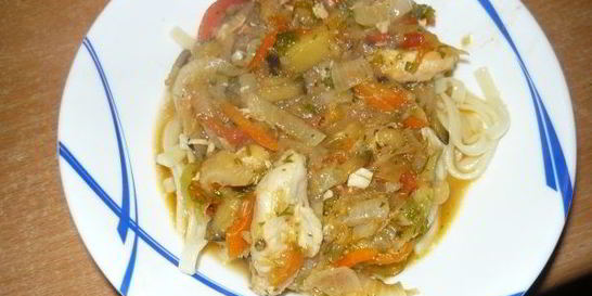 Лагман из курицы