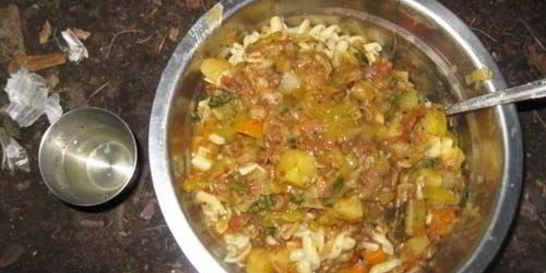 Лагман из тушенки