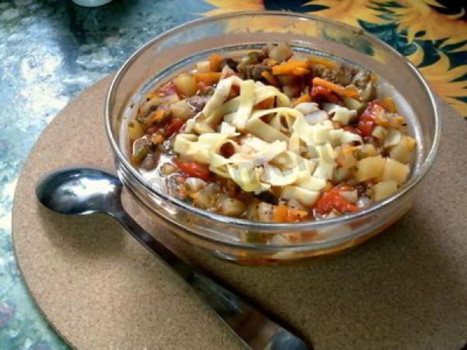 Рецепт лагмана на костре в казане