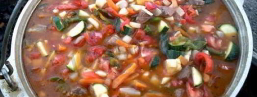 лагман на костре в казане. Шаг 13