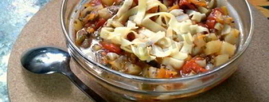 лагман на костре в казане. Шаг 14