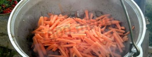 лагман на костре в казане. Шаг 6