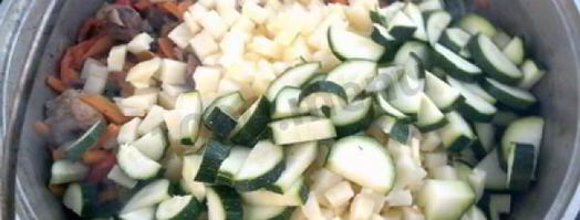 лагман на костре в казане. Шаг 11