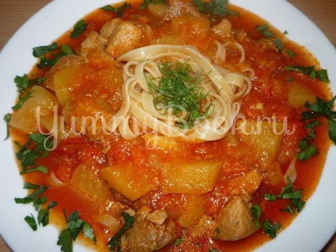 Рецепт лагмана по-домашнему из мультиварки