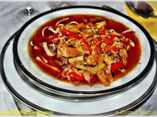 Рецепт лагмана по-среднерусски