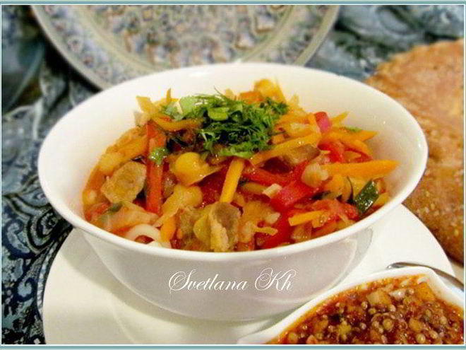 Рецепт лагмана по-уйгурски