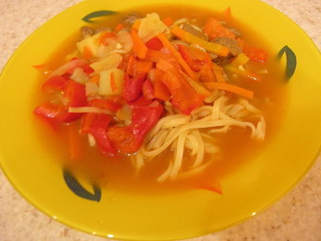 Рецепт лагмана с говядиной