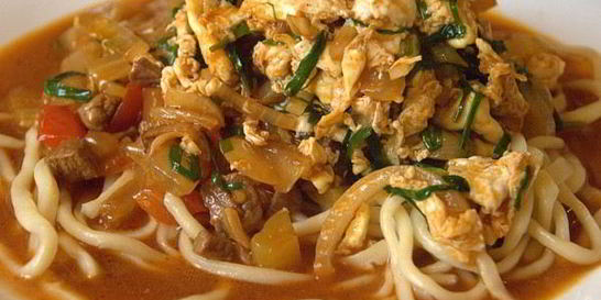 Лагман с курицей