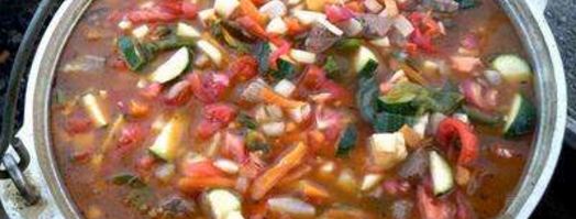 лагман в казане на костре. Шаг 13