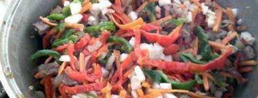 лагман в казане на костре. Шаг 9