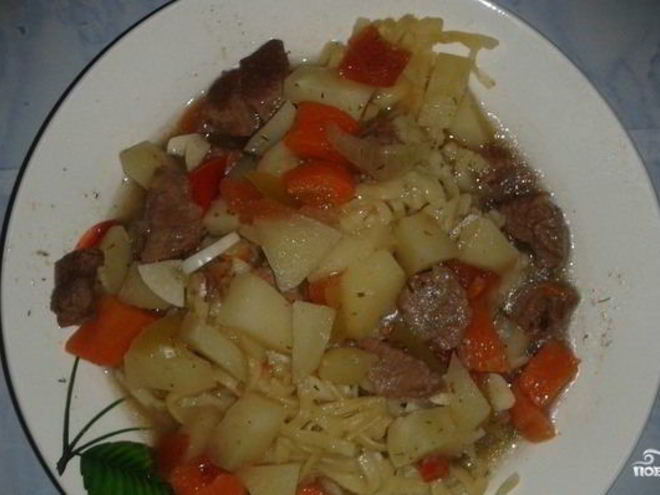 Рецепт лагмана в микроволновке