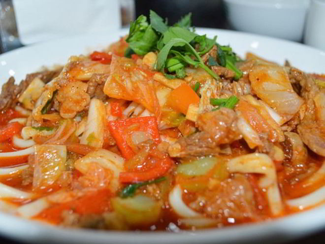 Рецепт ленивого лагмана с курицей