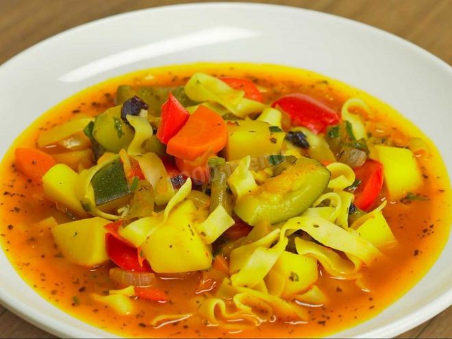 Рецепт овощного лагмана