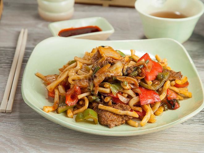 Рецепт цомяна жареного лагман