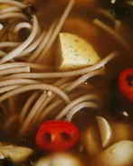 Мисо суп с гречневой лапшой