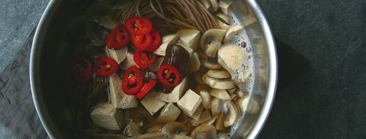 мисо суп с гречневой лапшой. Шаг 4