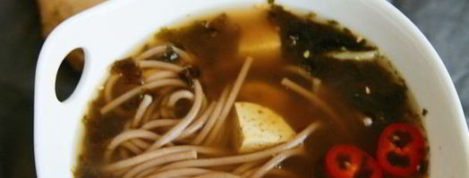 мисо суп с гречневой лапшой. Шаг 5