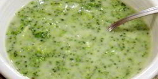 Молочный суп из брокколи