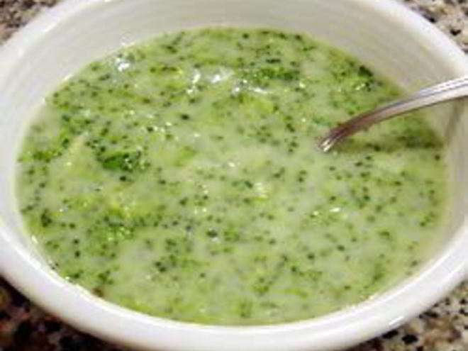 Рецепт молочного супа из брокколи