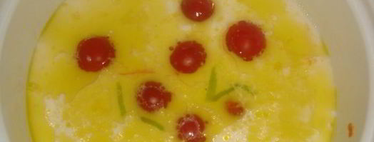 молочный суп по-тайски с курочкой, креветками и помидорчиками черри. Шаг 6