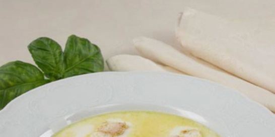 Молочный суп с гренками